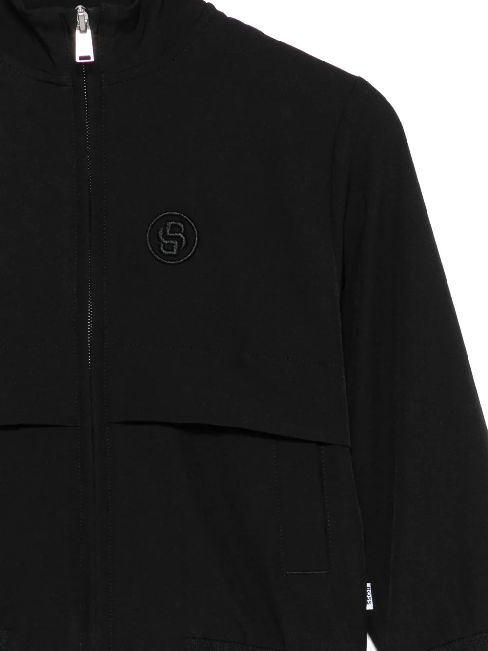 BOSS Kidswear Jack met geborduurd logo Zwart