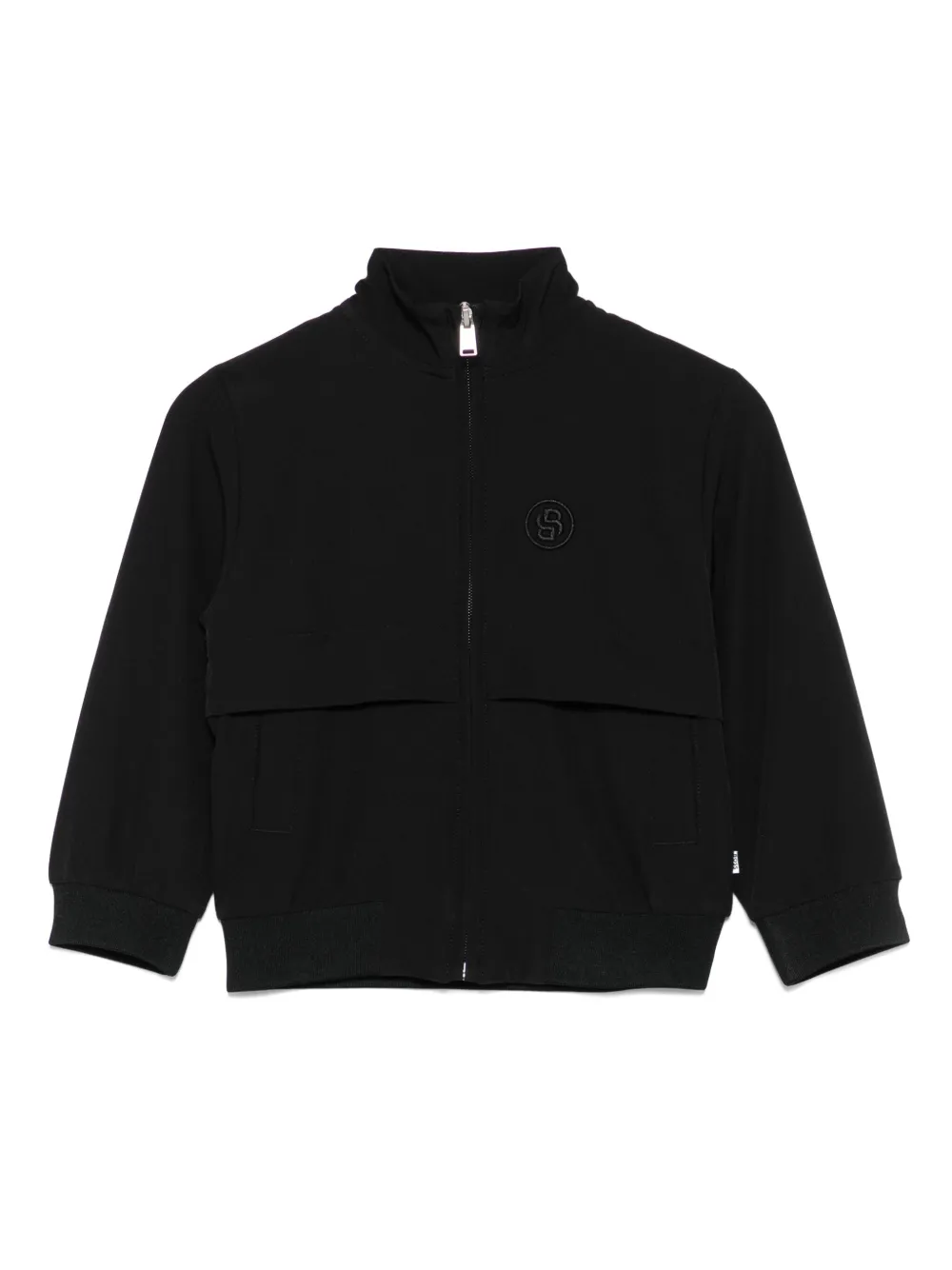 BOSS Kidswear logo-embroidered jacket - ブラック BOSS Kidswear logo-embroidered jacket - ブラック