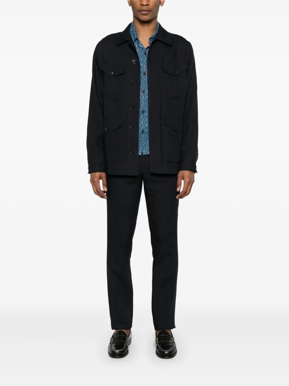 Paul Smith Linnen broek - Blauw