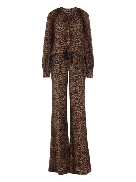 TOM FORD jumpsuit con animal print