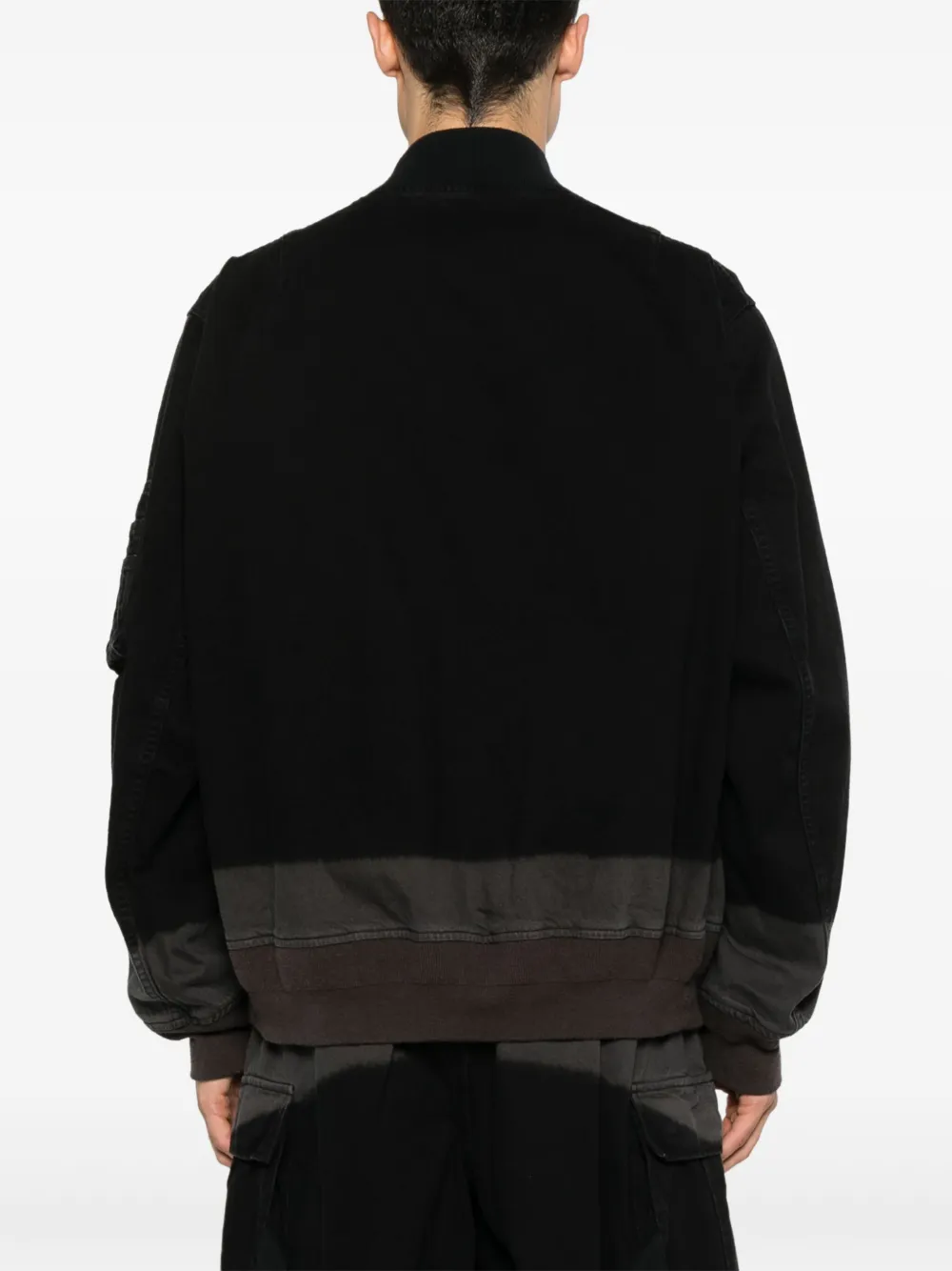 sacai Jack van geverfde stof Zwart