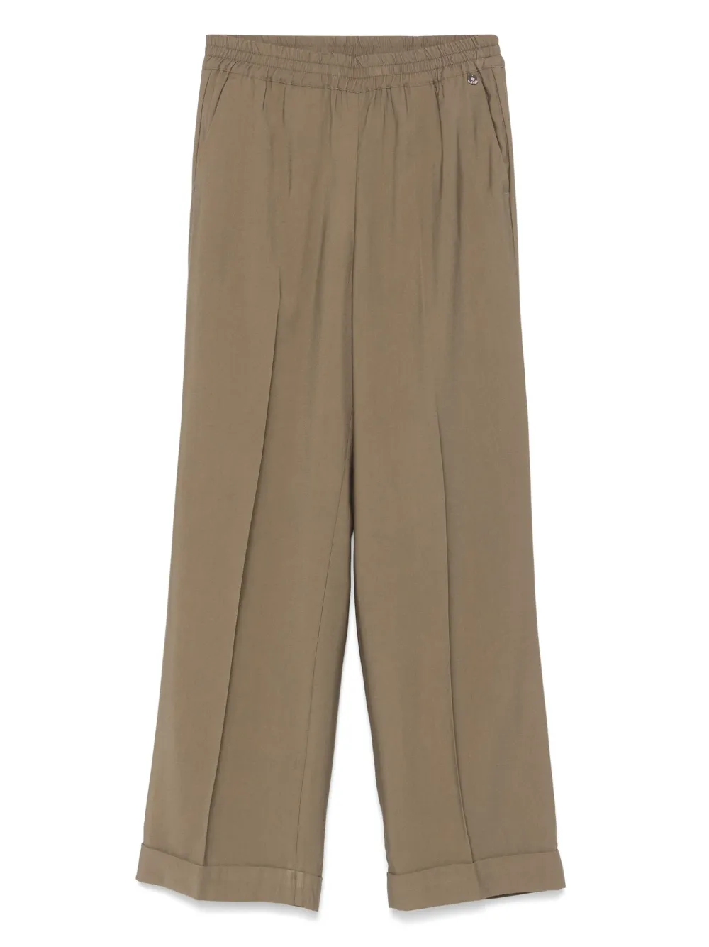 LIU JO pressed-crease trousers | Green | Image 1
