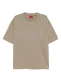 HUGO reflective-logo cotton T-shirt - Brown