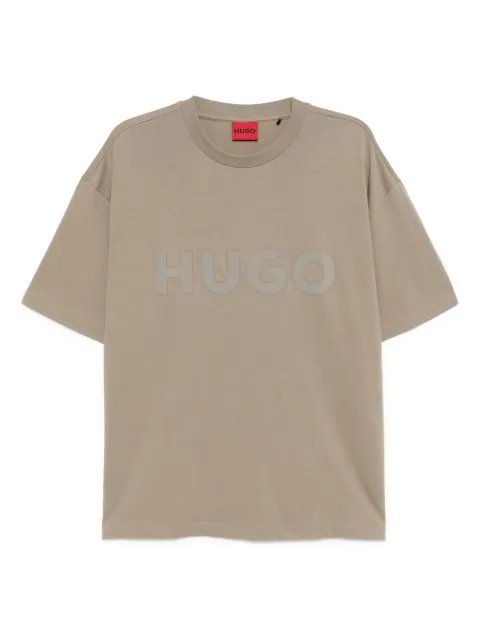 HUGO reflective-logo cotton T-shirt