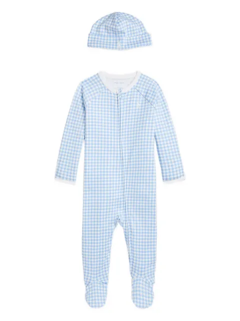 POLO RALPH LAUREN KIDS طقم أطفال بطبعة جينغهام