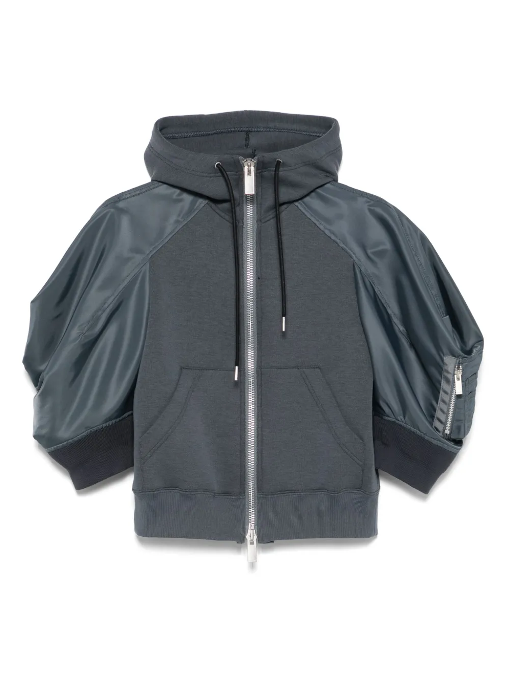 Sacai Hoodie met vlakken Grijs