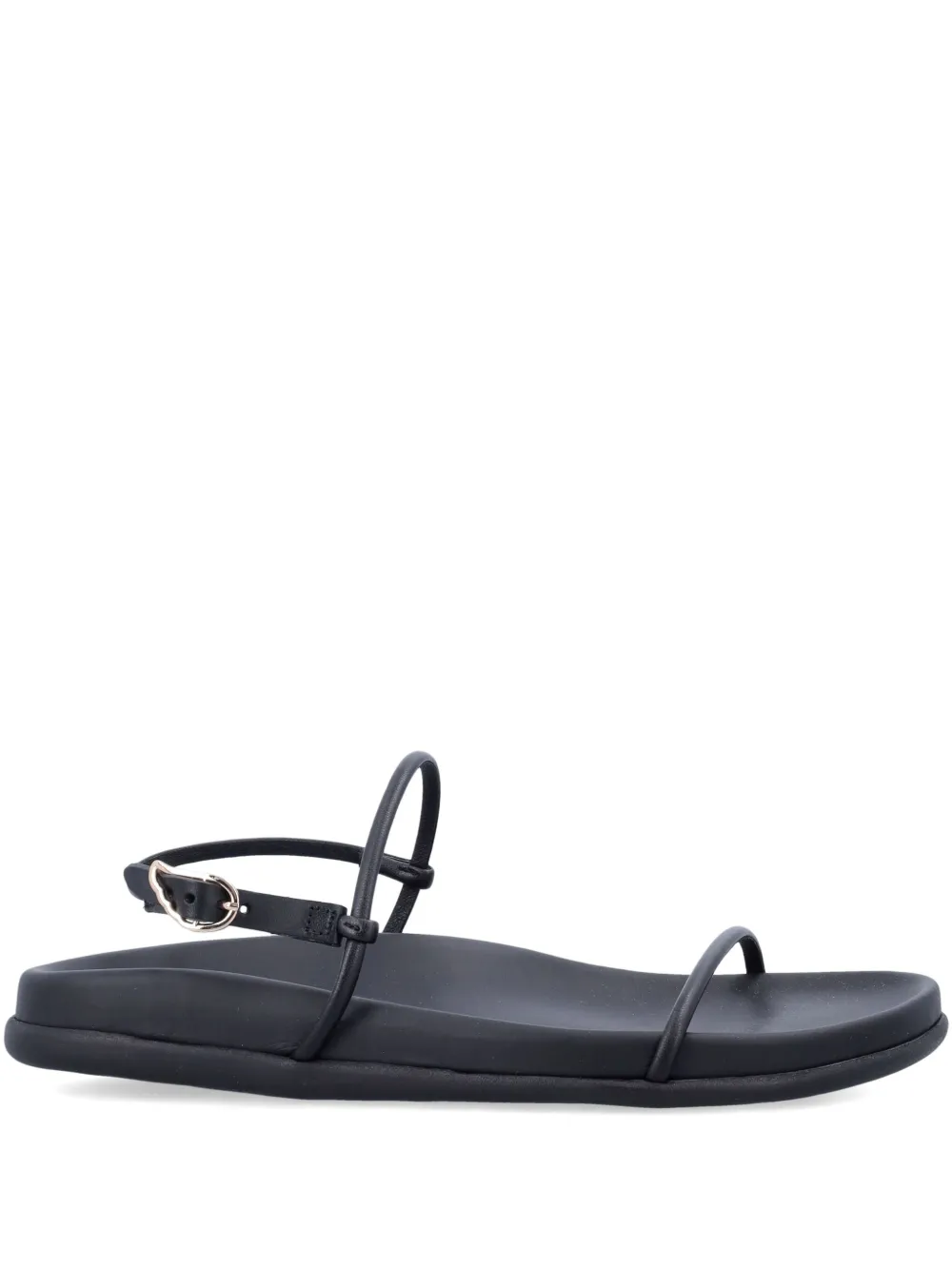 Ancient Greek Sandals Semystra strappy flat sandals Black
