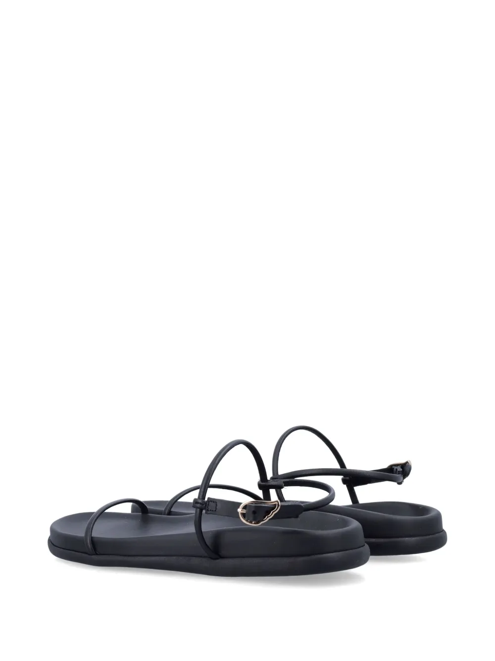 Ancient Greek Sandals Semystra strappy flat sandals Black