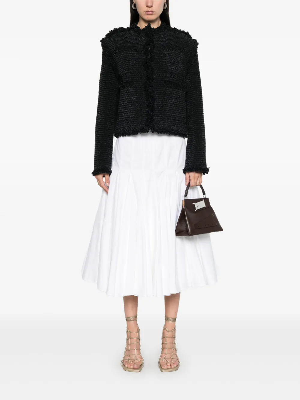 sacai Jack met vlakken Zwart