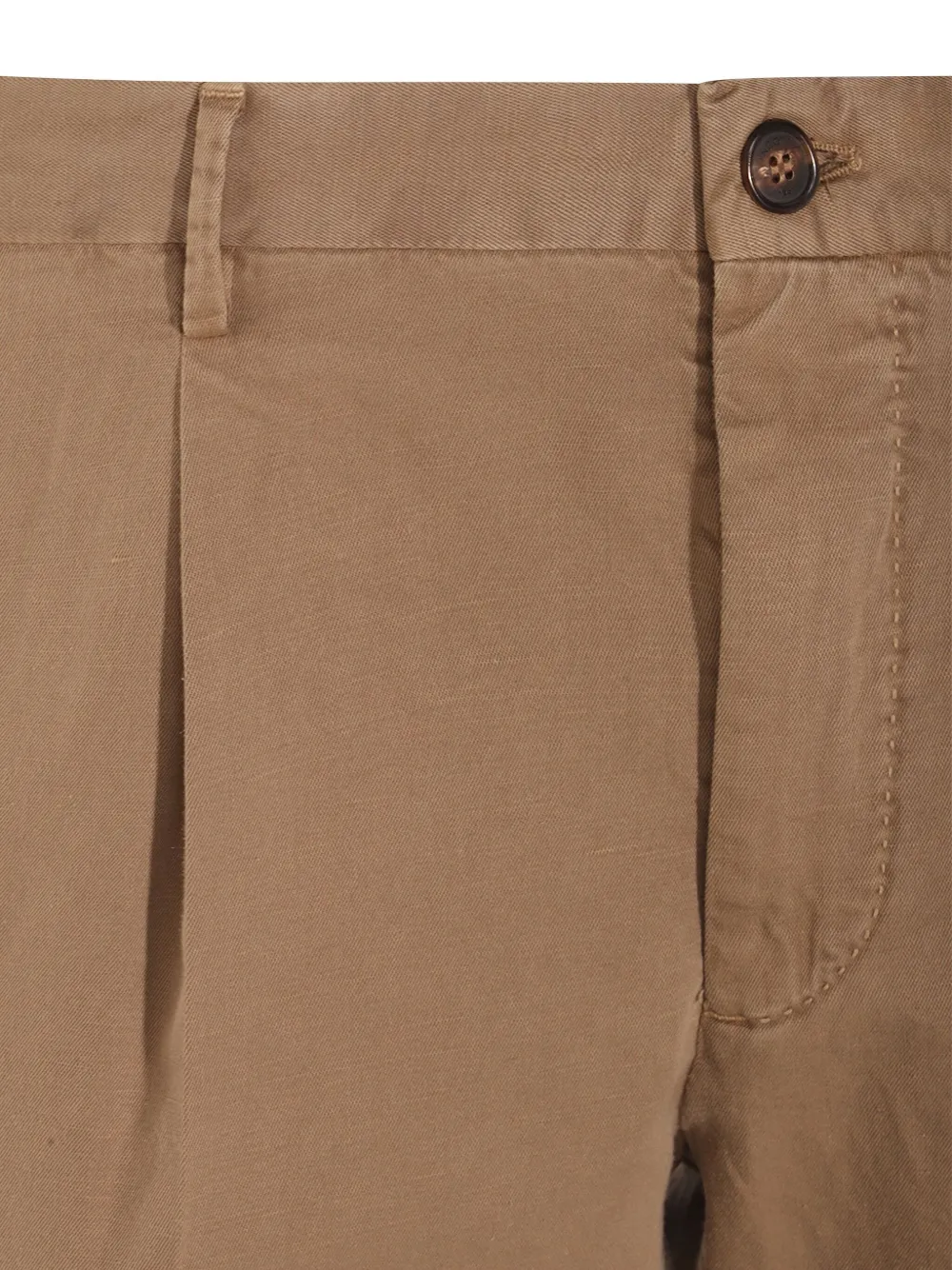 Incotex Broek met logopatch Beige