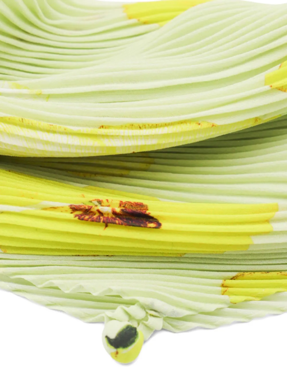 Issey Miyake Geplooide sjaal - Groen