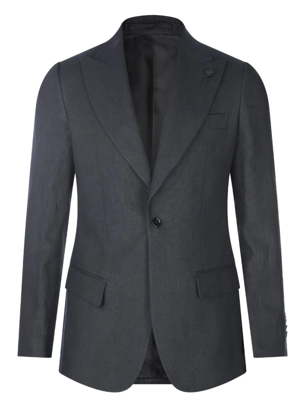 Lardini brooch-detail blazer | Grey | Image 1