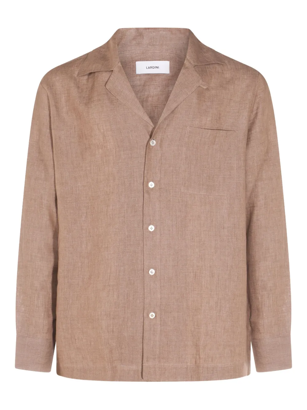 Lardini camisa de lino | marrón | Image 1