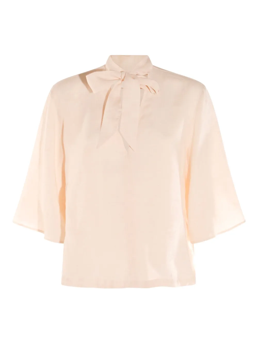 Glanshirt blusa con moño en el cuello | rosado | Image 1