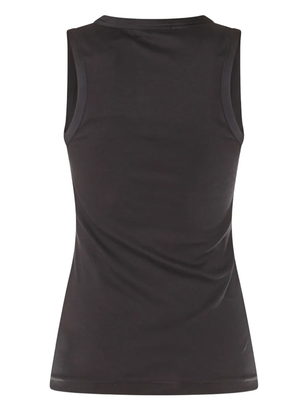 Shop Fabiana Filippi Cotton Tank Top In Blue