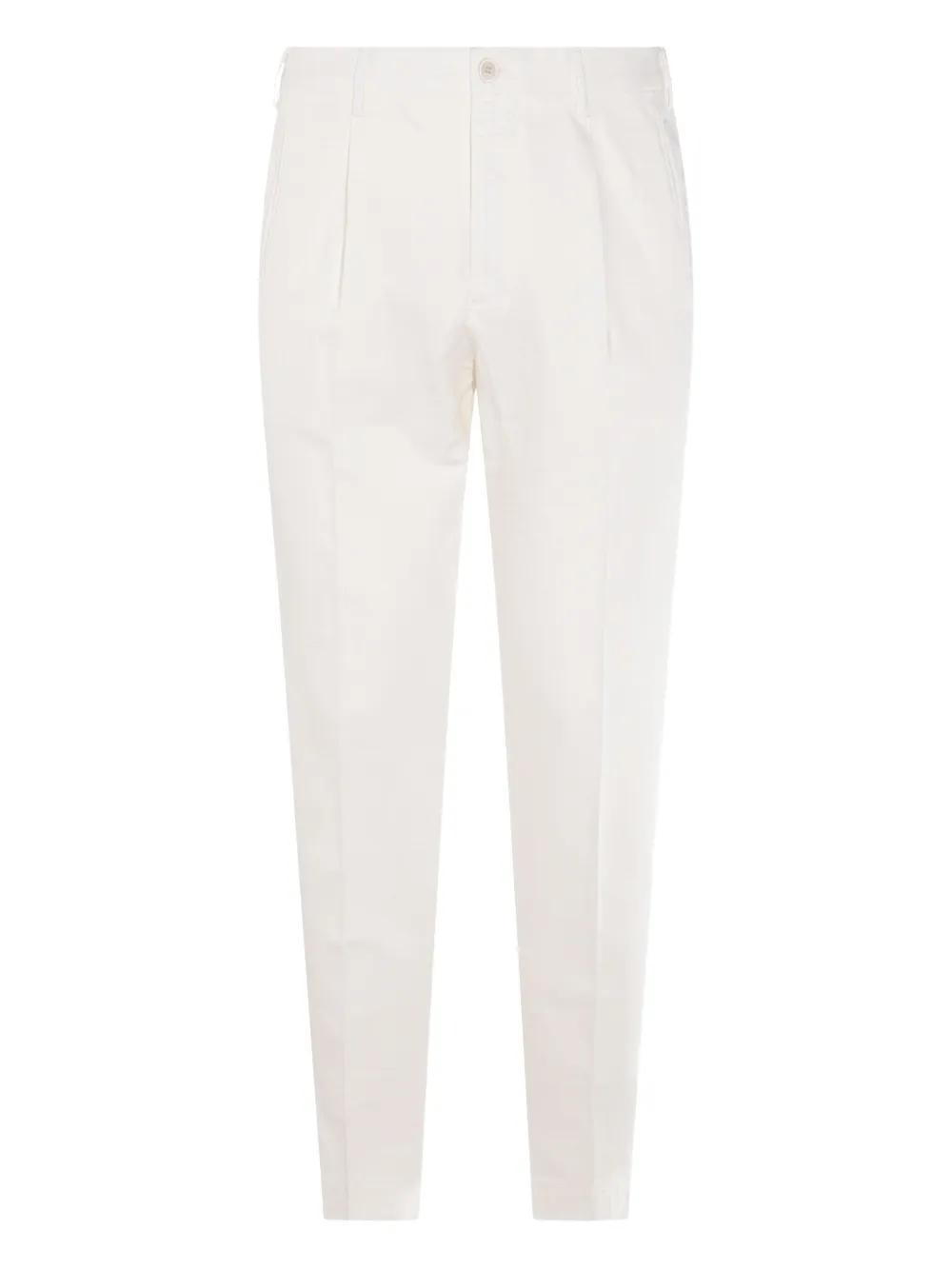 Incotex logo-patch trousers | White | Image 1