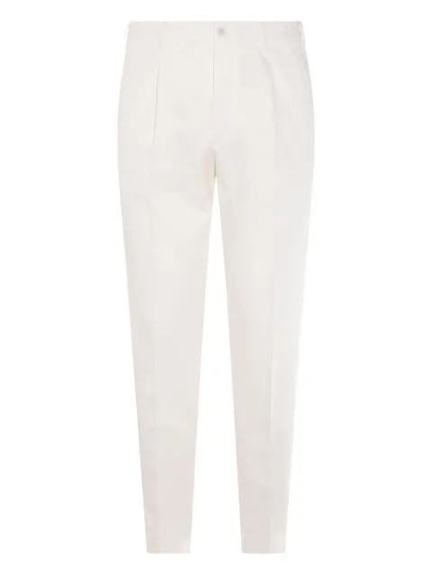 Incotex logo-patch trousers 