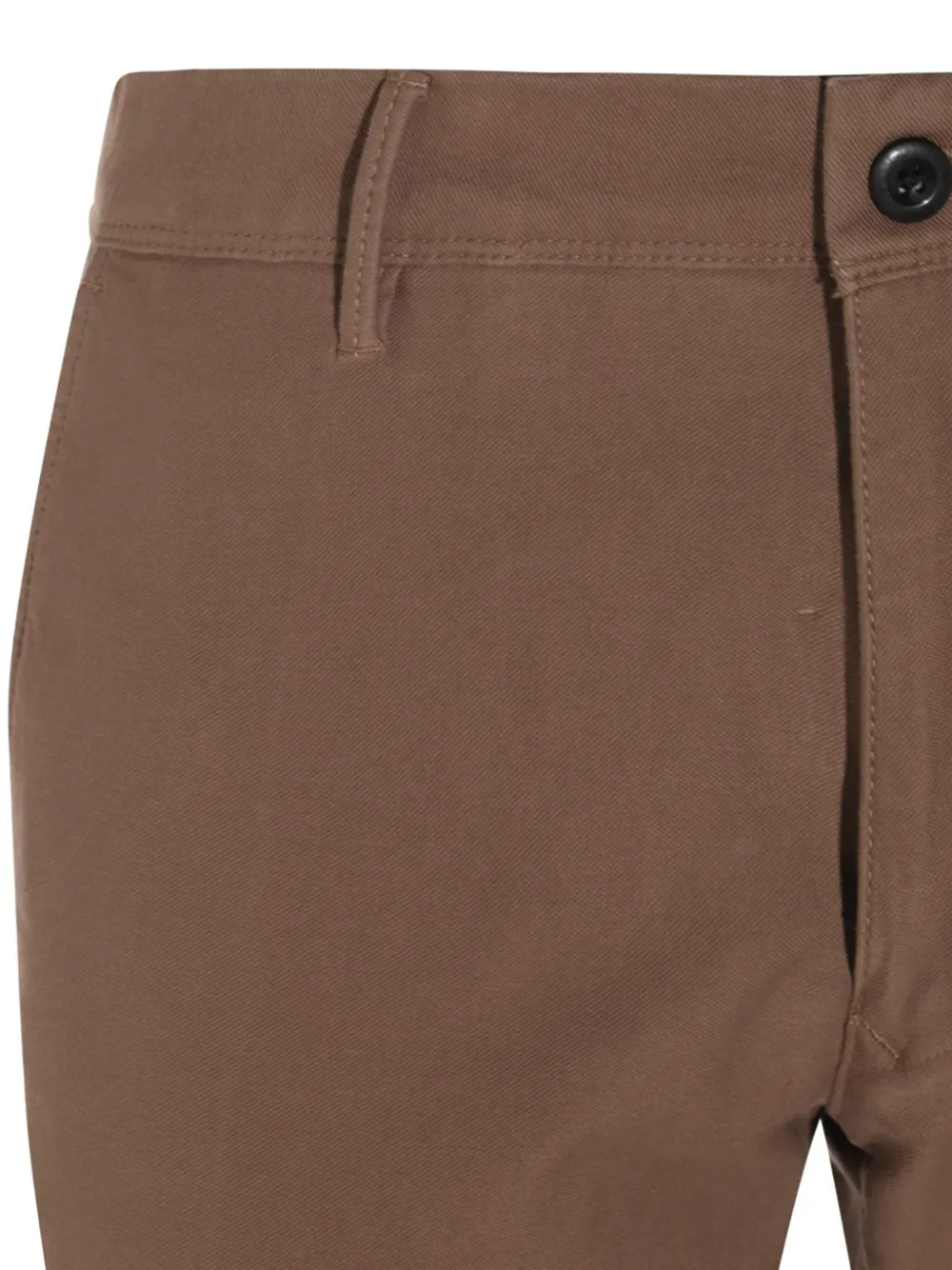 Incotex Chino met wijde pijpen Bruin