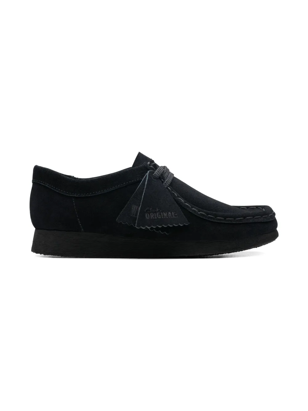 Clarks Kids Wallabee suede lace-up sneakers Black