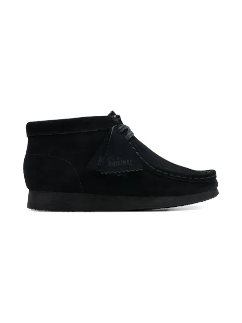 Clarks Kids Wallabee suede lace-up ankle boots