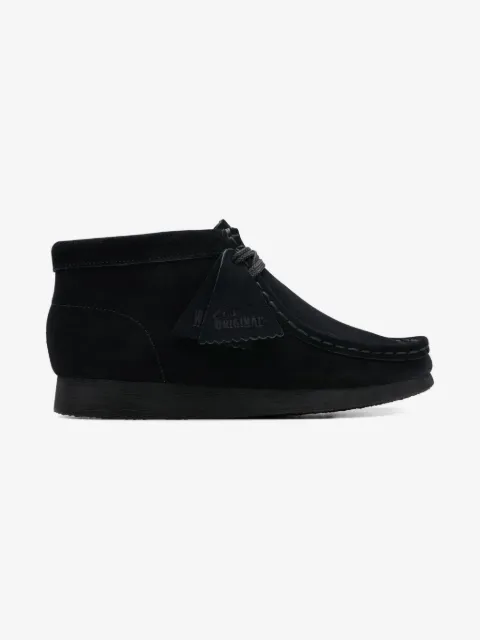 Clarks Kids Wallabee suede lace-up ankle boots