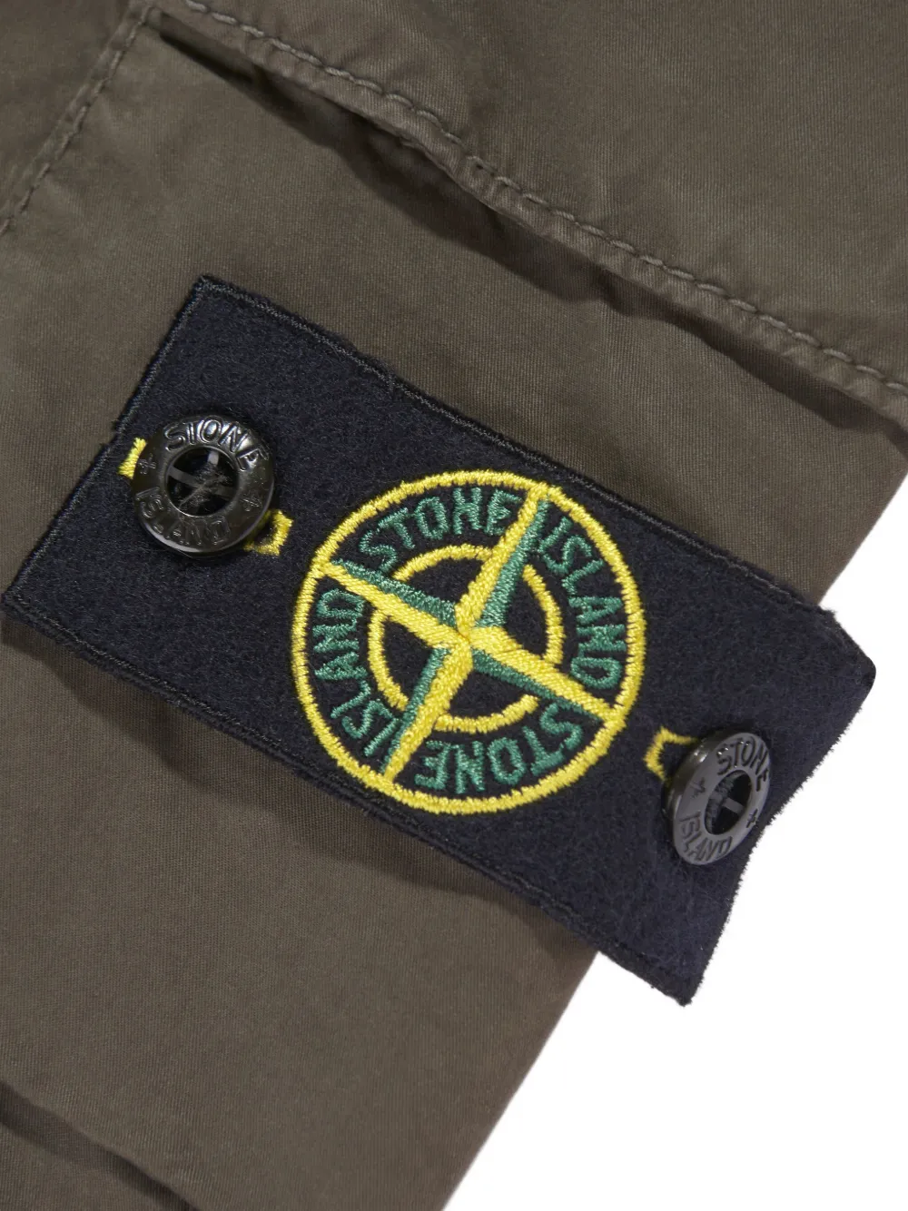 Stone Island Junior Broek met Compass-patroon Groen