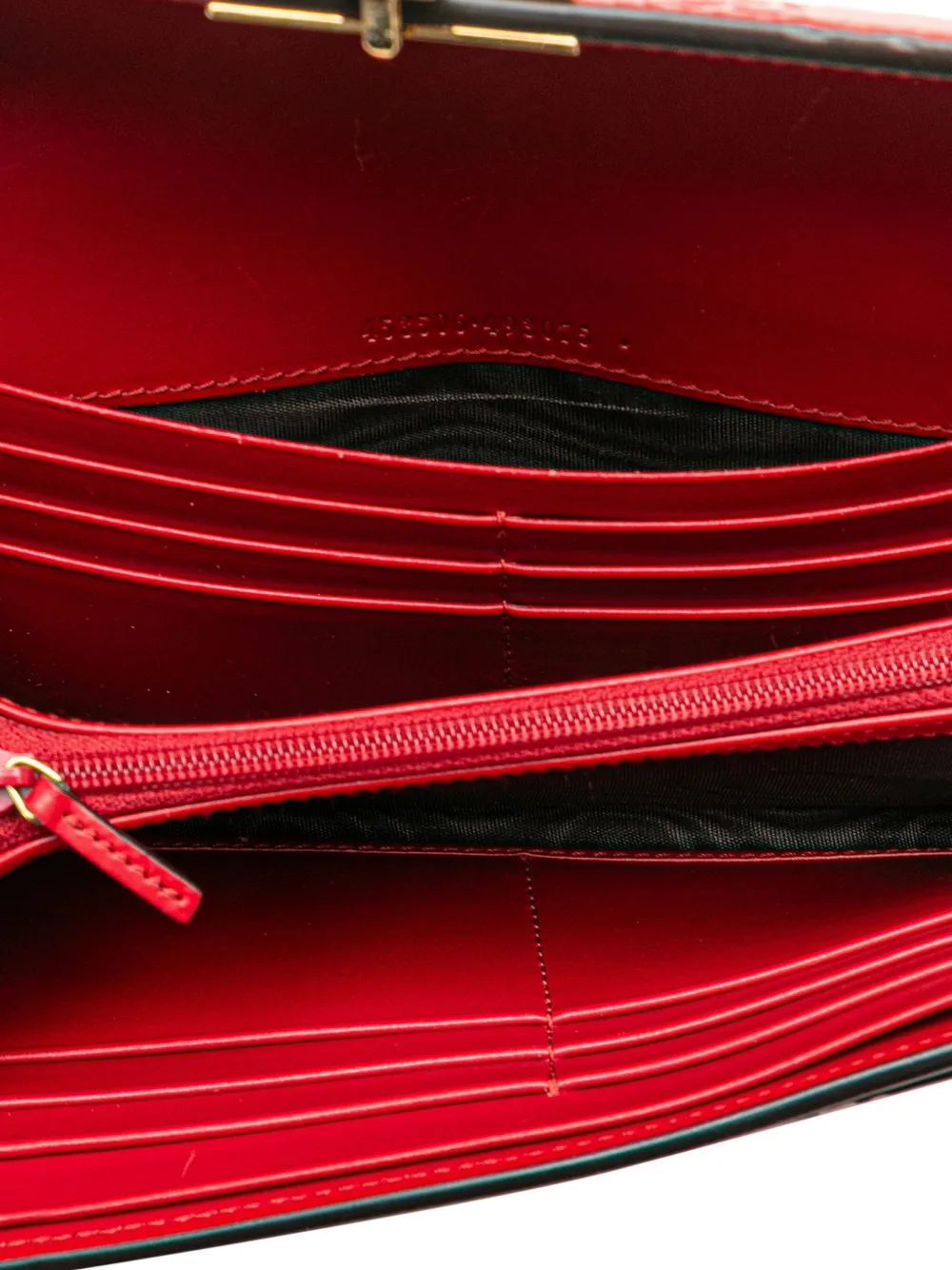 GUCCI 2000-2015 GUCCISSIMA PADLOCK WALLET ON CHAIN CROSSBODY BAG