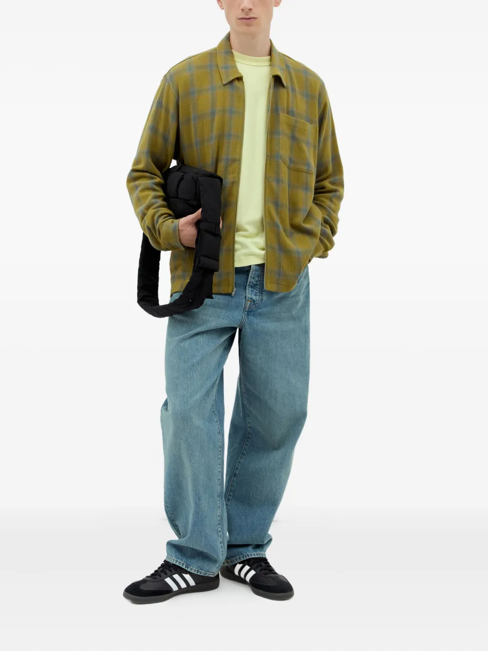 Jason Markk Plaid-check Shirt In Green