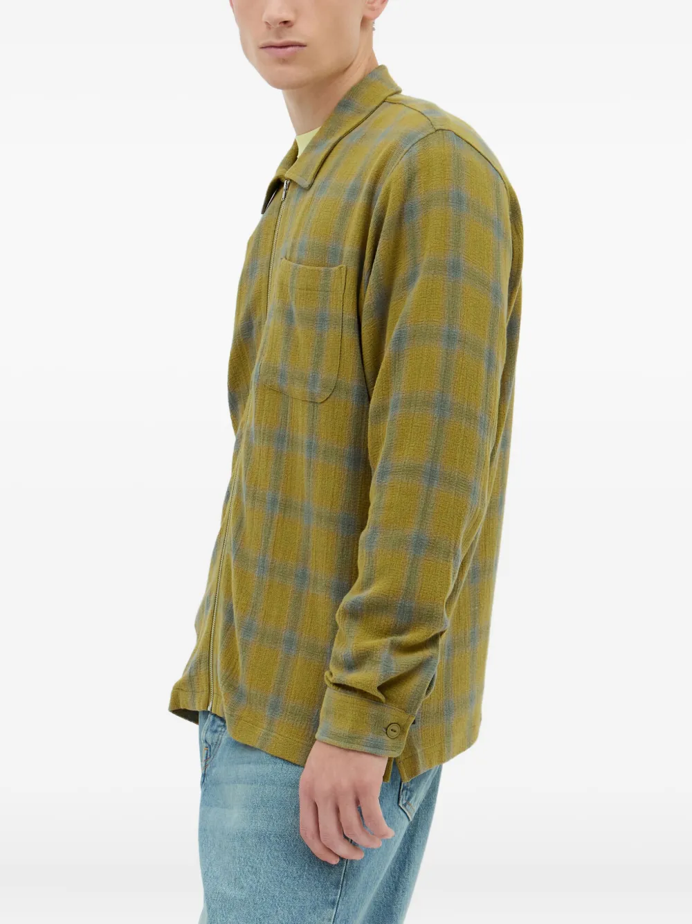 Jason Markk Plaid-check Shirt In Green