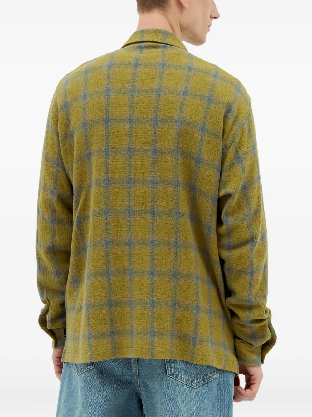 Jason Markk Plaid-check Shirt In Green
