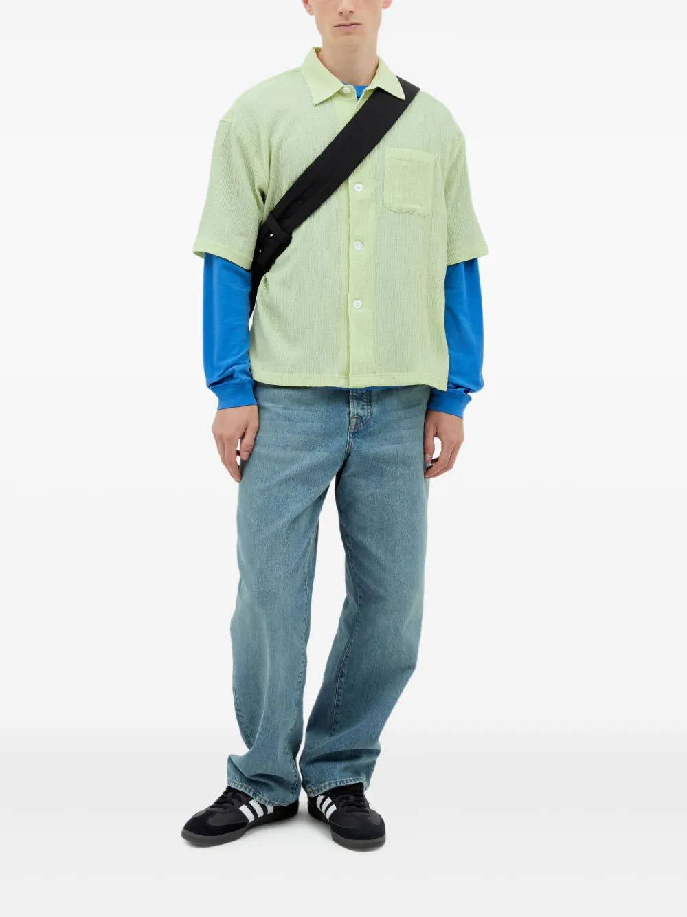 Jason Markk crinkled shirt - Groen
