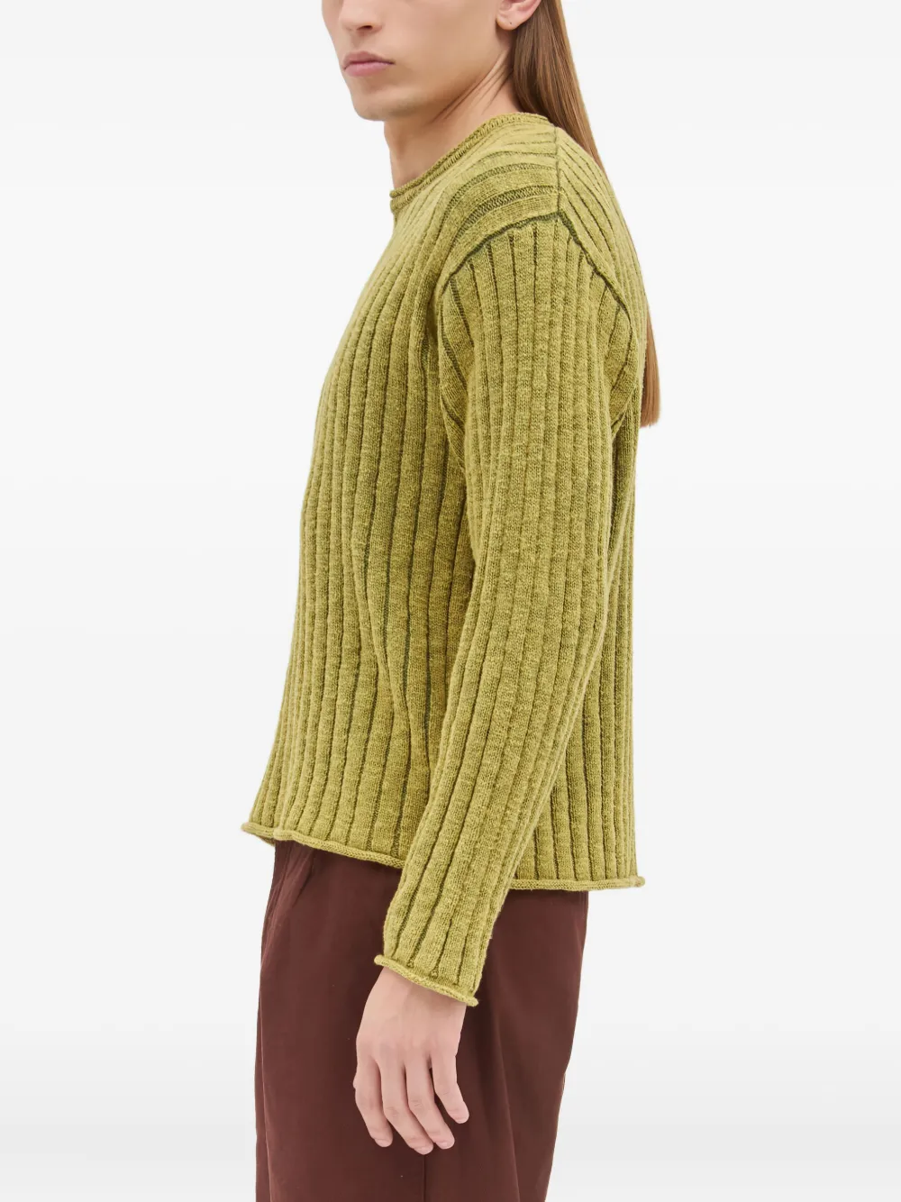  Jason Markk Ribbed Crew-neck Sweater - Green 