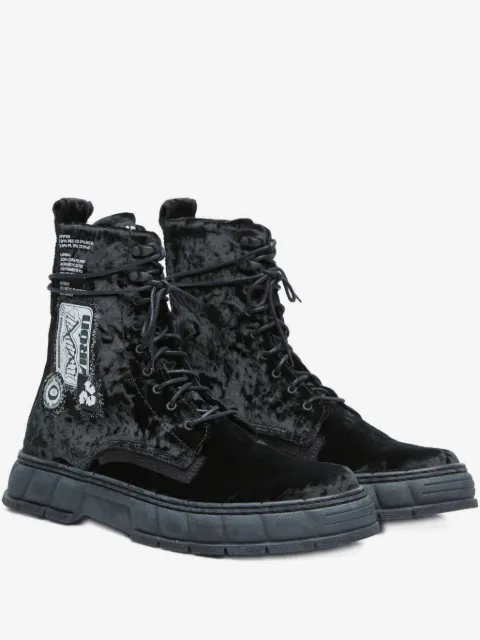 Virón botas de terciopelo