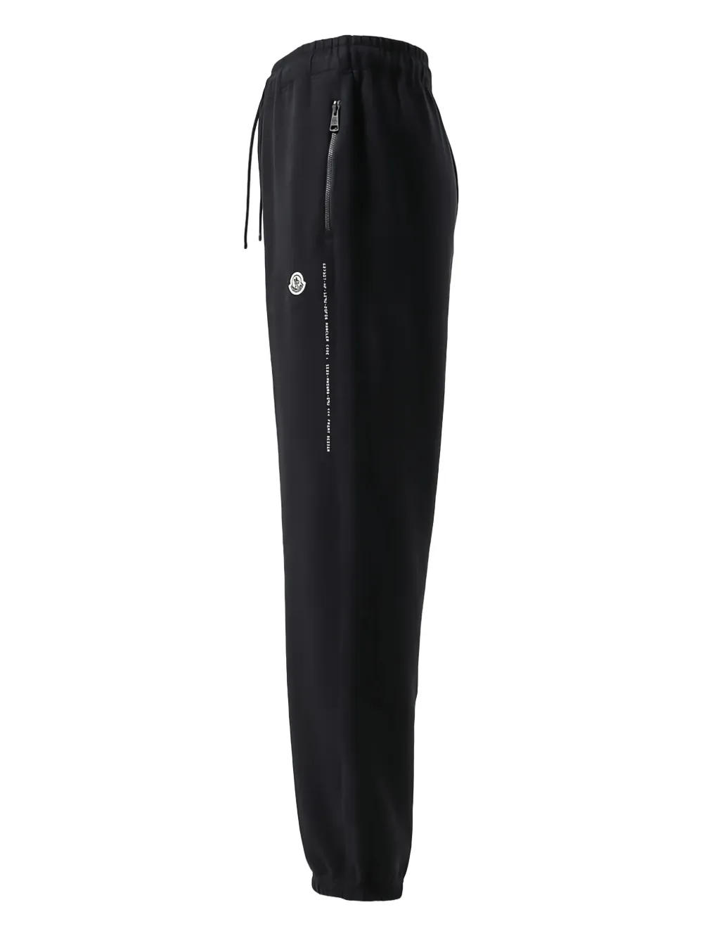 Moncler Broek met trekkoord en logopatroon Zwart