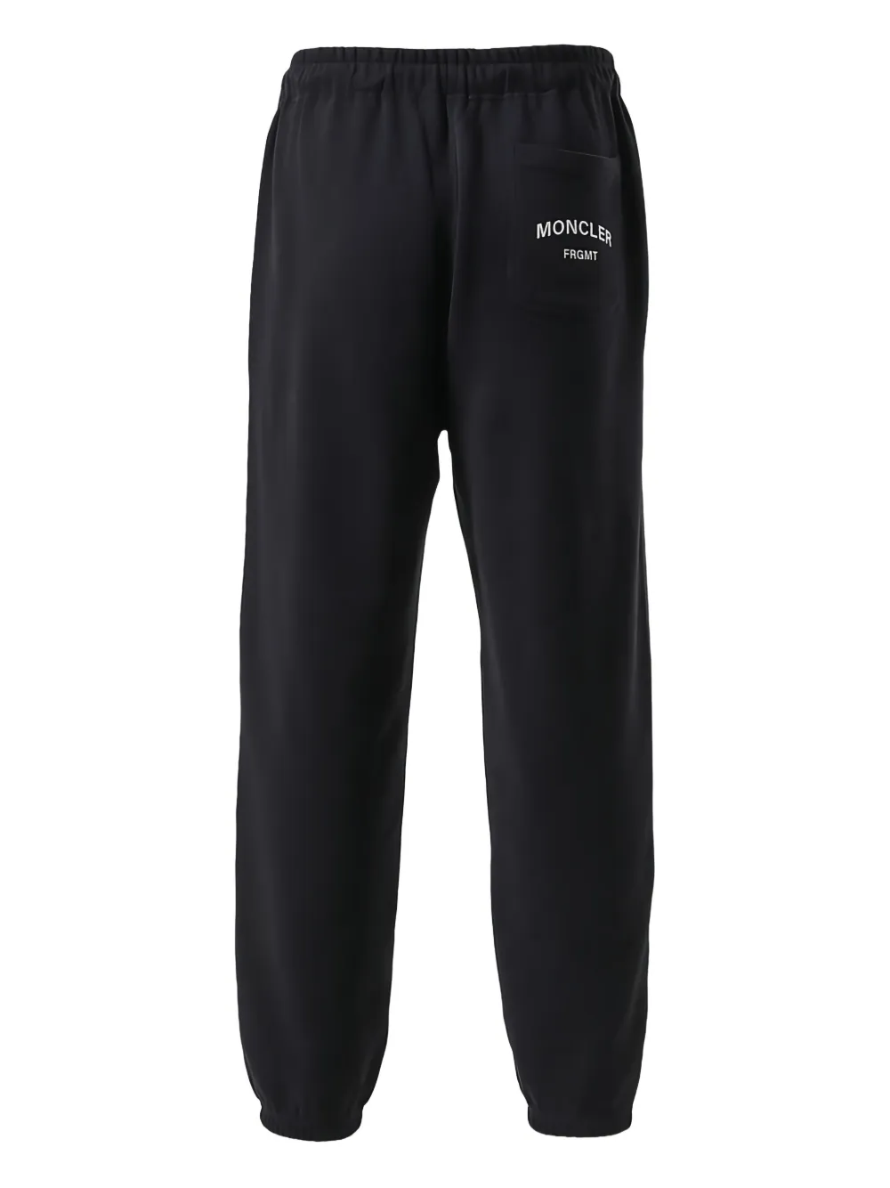 Moncler Broek met trekkoord en logopatroon - Zwart