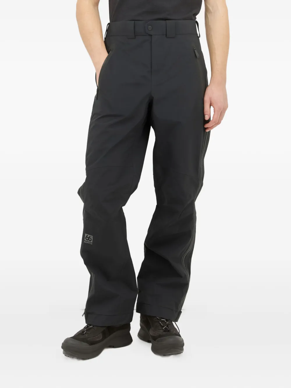 66 North zip-fastening drawstring trousers - ブラック 66 North zip-fastening drawstring trousers - ブラック