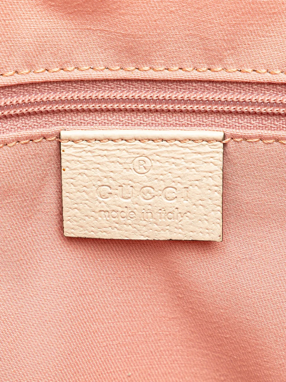 Pre-owned Gucci 2000-2015 Gg Canvas Abbey D Ring Tote Bag In Pink
