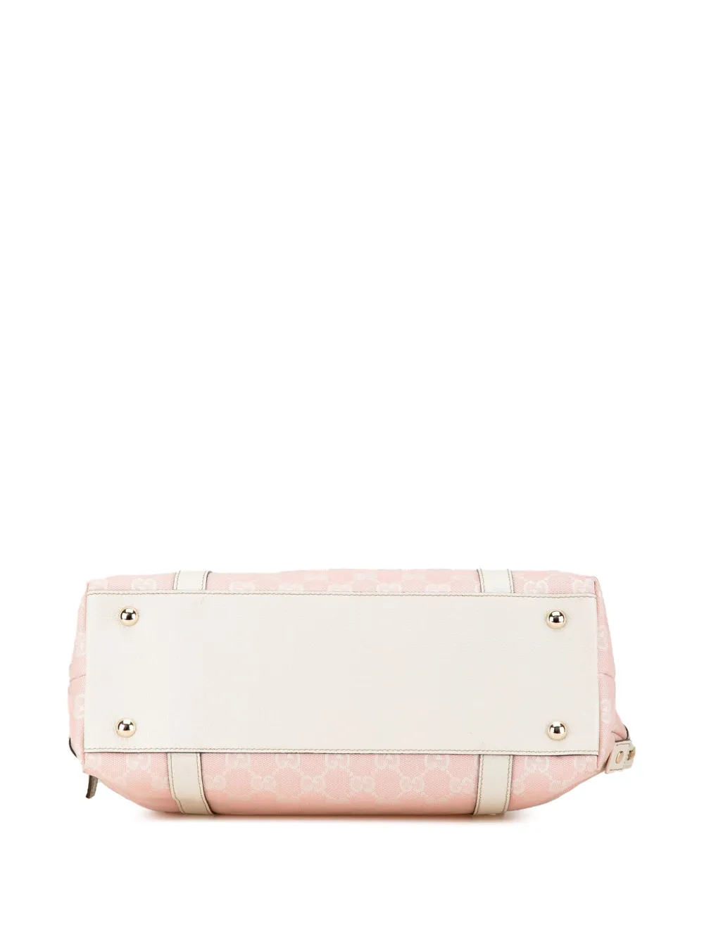 Pre-owned Gucci 2000-2015 Gg Canvas Abbey D Ring Tote Bag In Pink