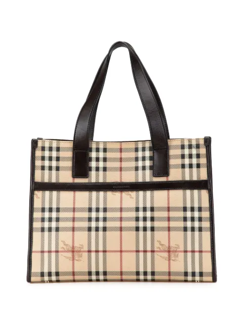 Burberry Pre-Owned tote Haymarket Check PVC 2023-2024