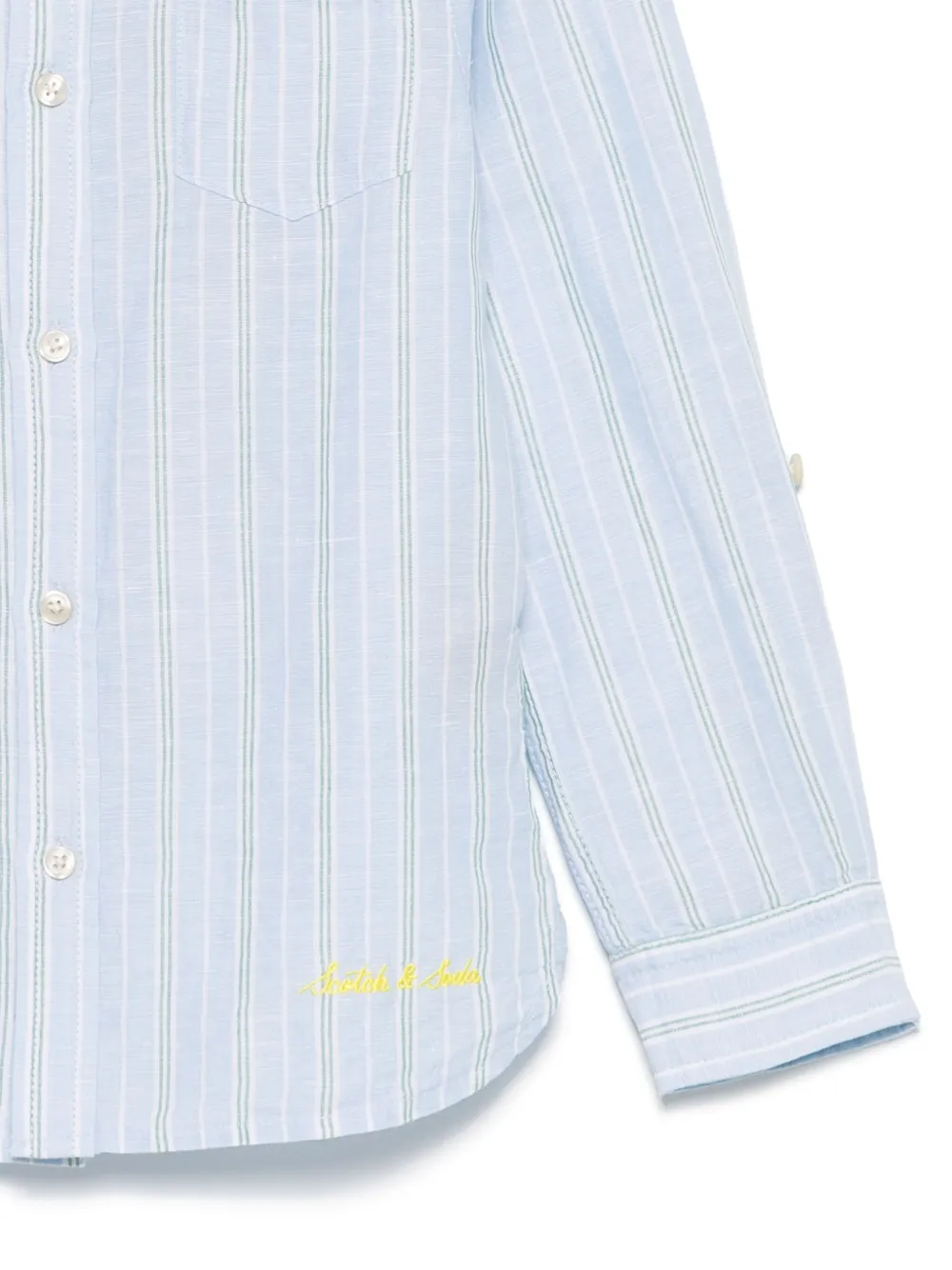 Scotch & Soda Kids Gestreept shirt Blauw