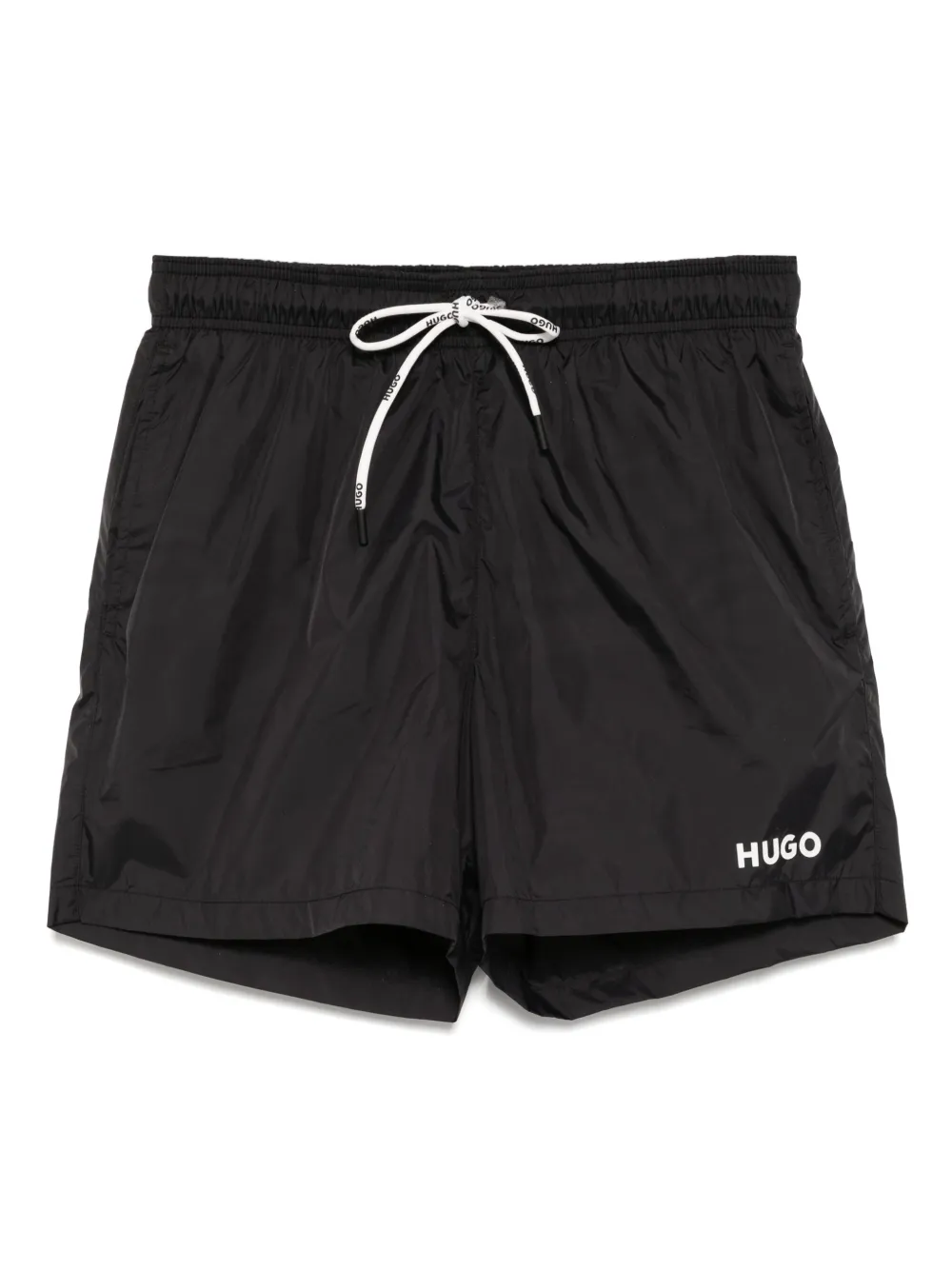 HUGO logo swim shorts | Black | Image 1
