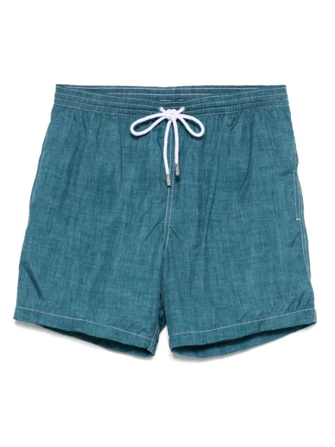 Barba logo-patch swim shorts