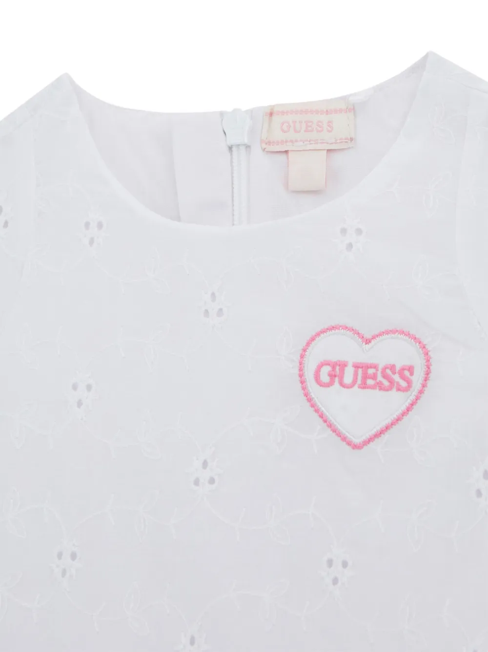 guess kids Jurk met palmboomprint Wit