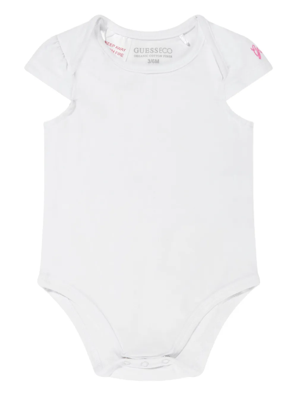 guess kids Jurk en romper met gingham-ruit Roze