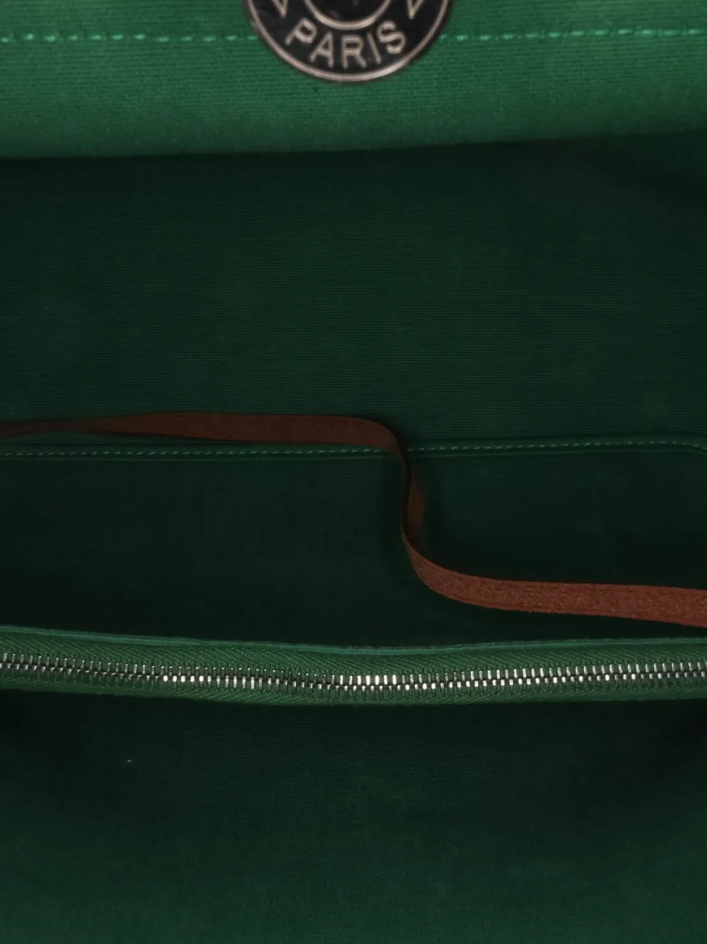 Pre-owned Hermes 2016 Toile Herbag Zip 31 Satchel In Green