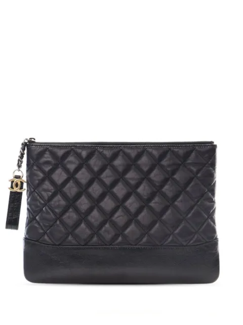 CHANEL Pre-Owned 2018 Medium Aged Calfskin Gabrielle O Case clutch bag