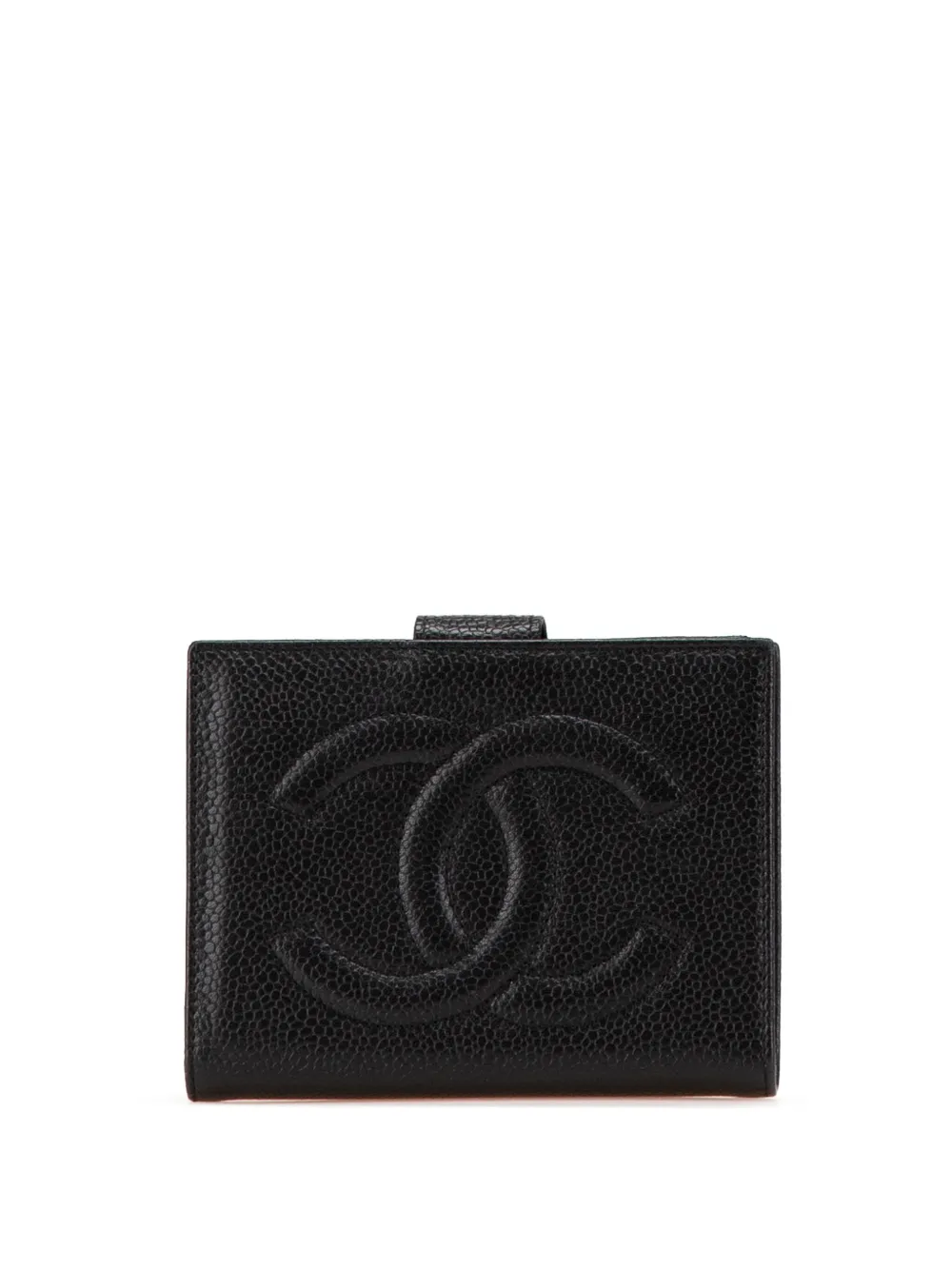 CHANEL Pre-Owned محفظة 'CC كافيار فرنش واليت' صغيرة 1997-1996 | أسود | Image 1