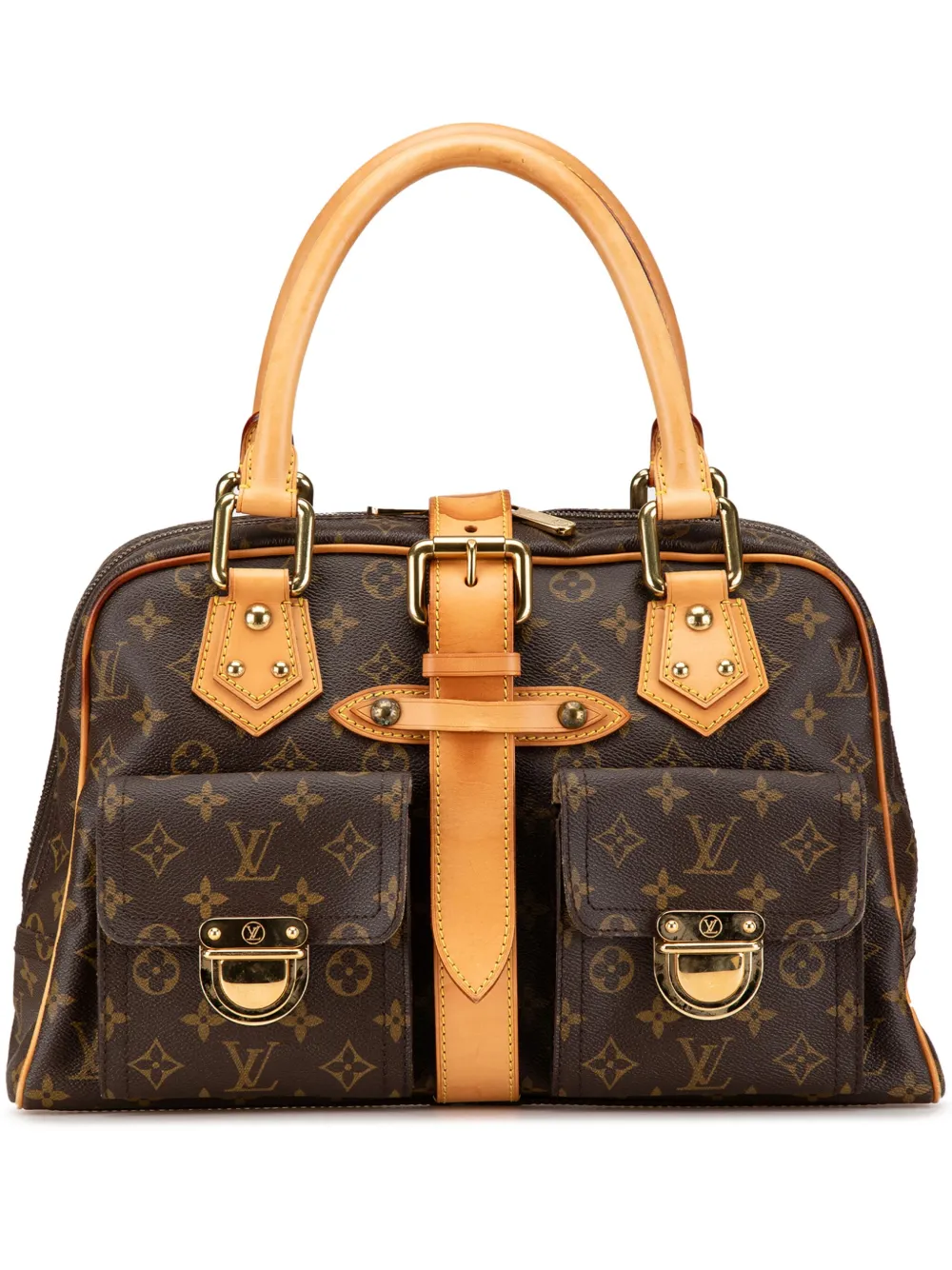 Louis Vuitton Pre-Owned 2005 モノグラム マンハッタン GM ハンドバッグ - ブラウン Louis Vuitton Pre-Owned 2005 モノグラム マンハッタン GM ハンドバッグ - ブラウン