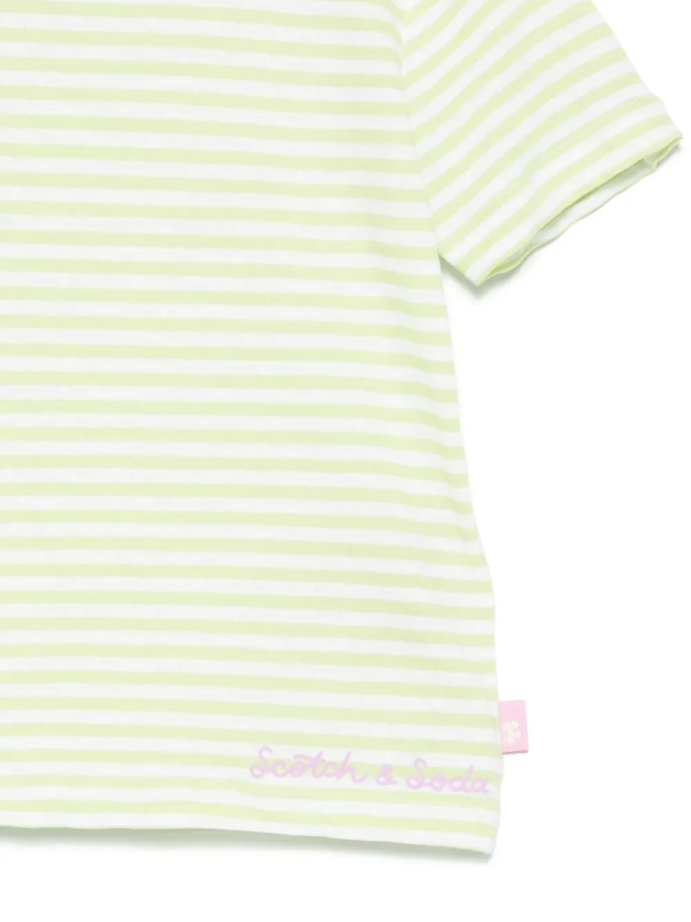 Scotch & Soda Kids Gestreept T-shirt Groen