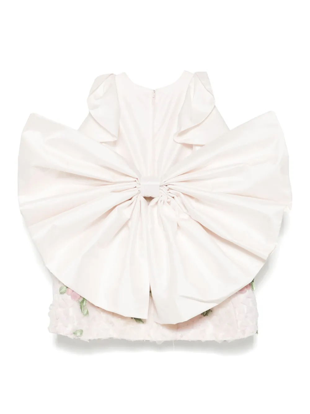 MAISON AVA Jurk met bloemenpatch Beige
